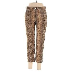 Isabel Marant Apolo Casual Pants - 42 Tan Snakeskin